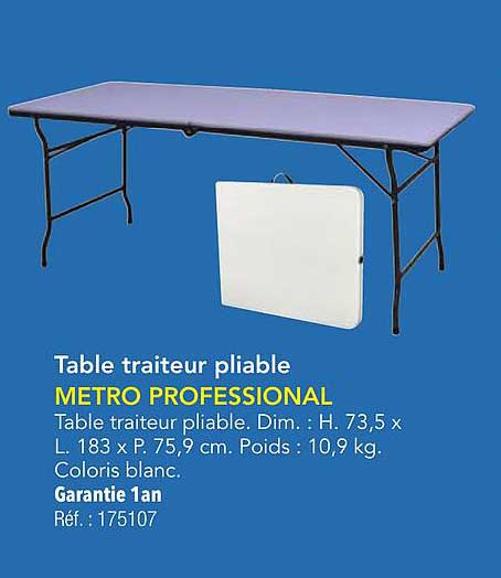 Table traiteur pliable METRO PROFESSIONAL