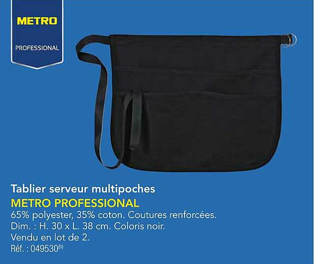 Tablier serveur multipoches
