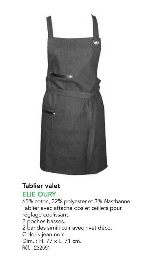 Tablier valet