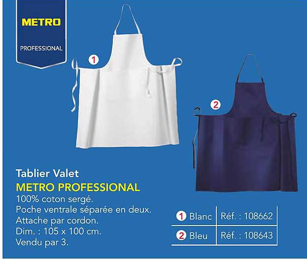 Tablier Valet METRO PROFESSIONAL