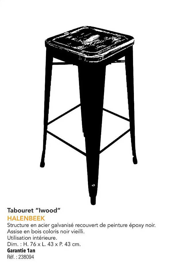 Tabouret "Iwood"