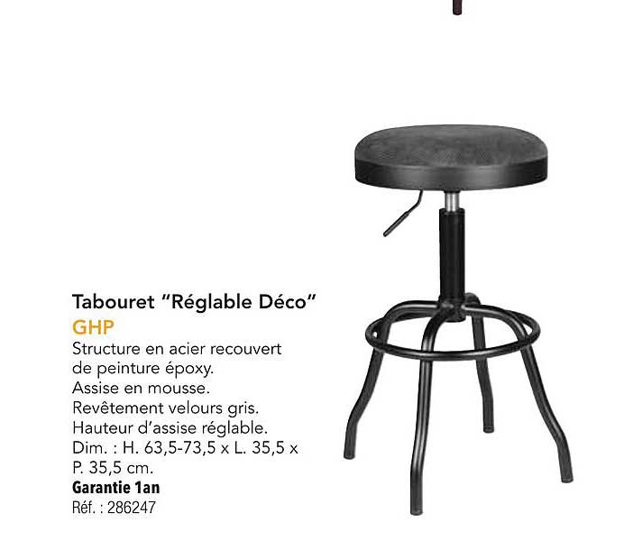 Tabouret "Réglable Déco"