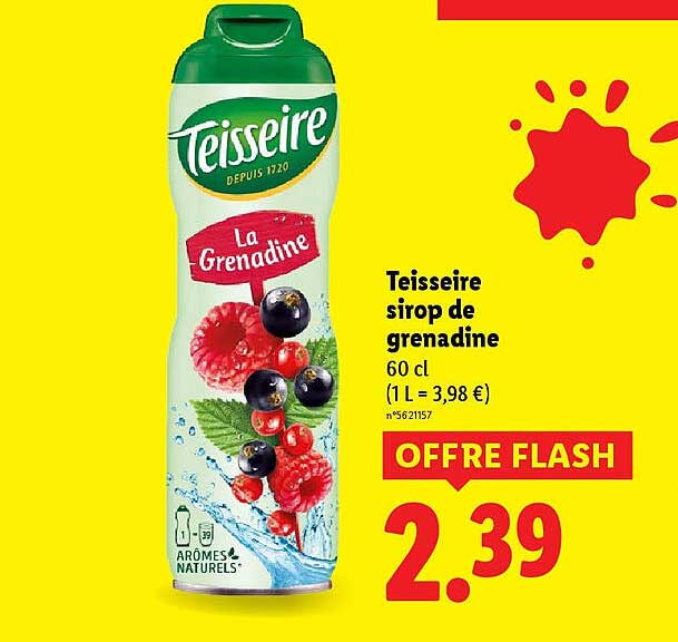 Teisseire sirop de grenadine