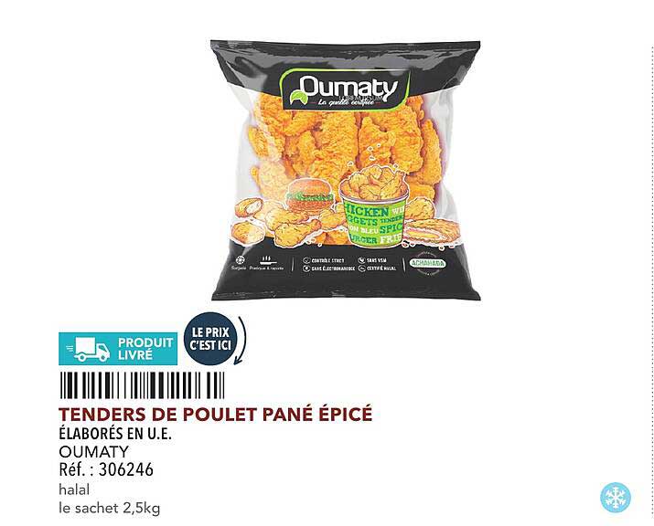 TENDERS DE POULET PANÉ ÉPICÉ