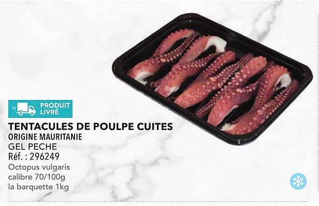 TENTACULES DE POULPE CUITES