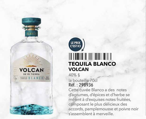 TEQUILA BLANCO VOLCAN
