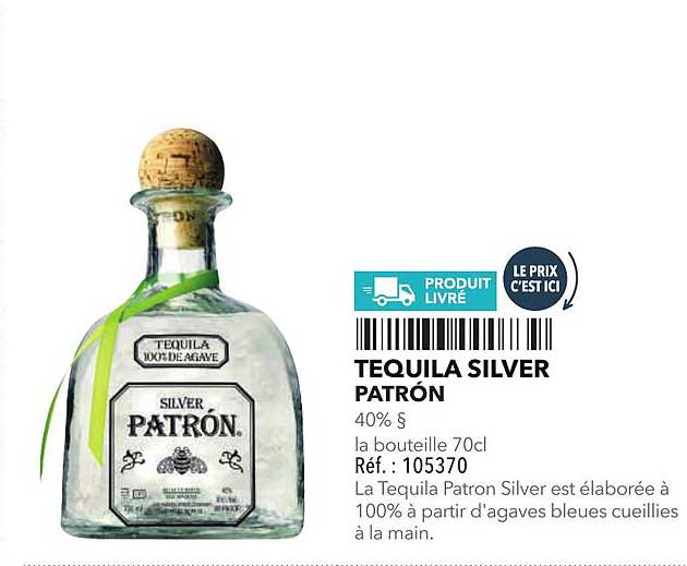 TEQUILA SILVER PATRÓN