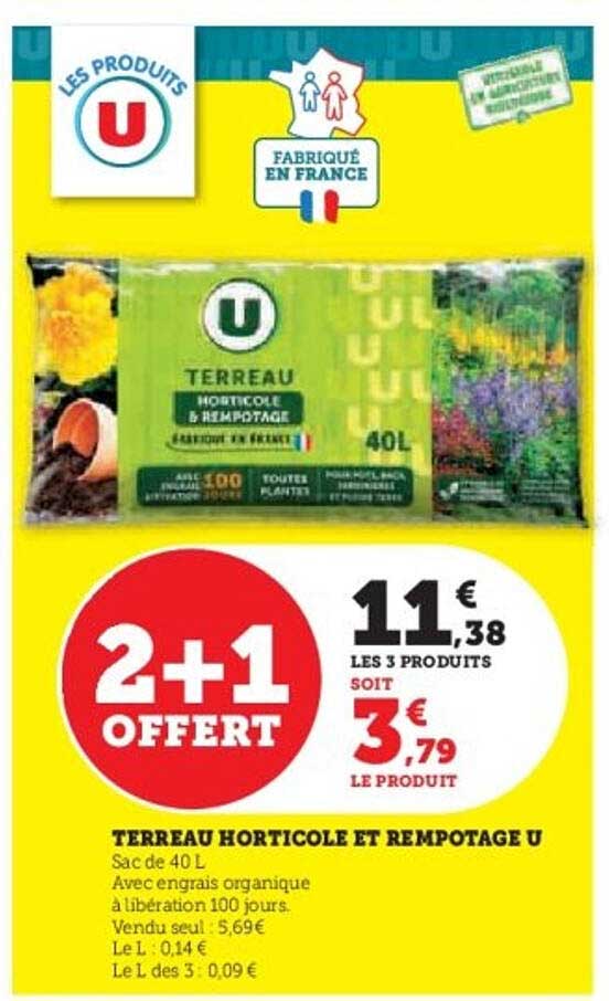 TERRAIL HORTICOLE ET REMPOTAGE U