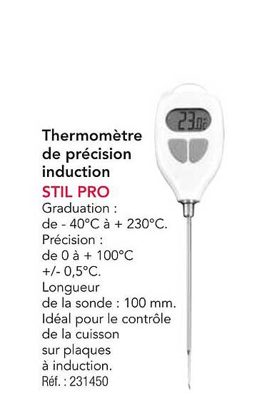 Thermomètre de précision induction STIL PRO