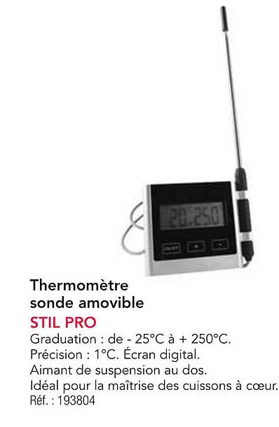 Thermomètre sonde amovible STIL PRO