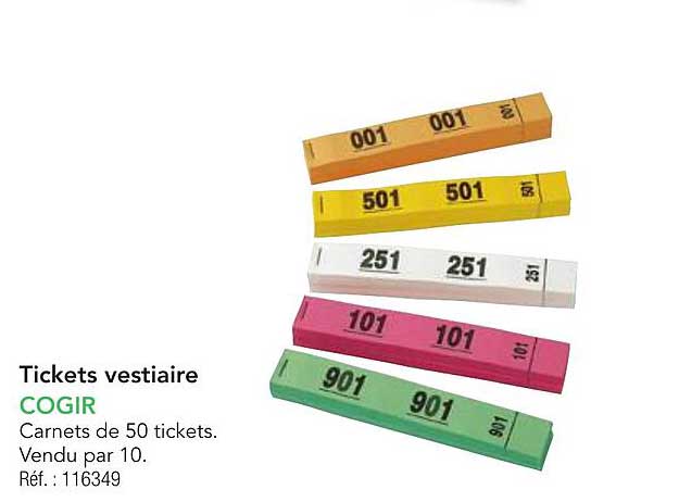 Tickets vestiaire