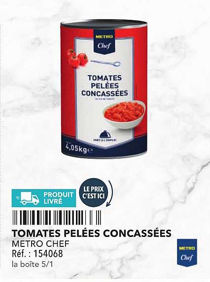 TOMATES PELÉES CONCASSÉES