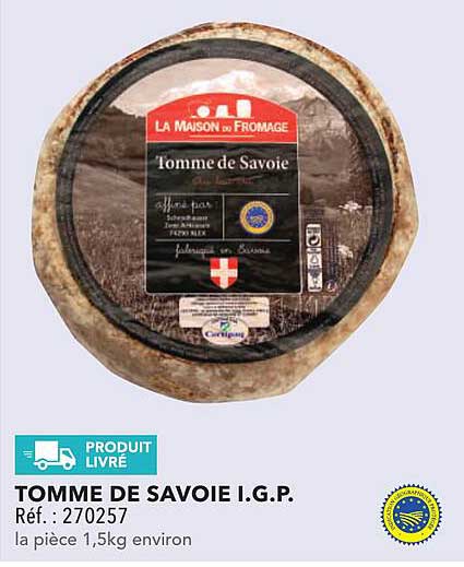 TOMME DE SAVOIE I.G.P.