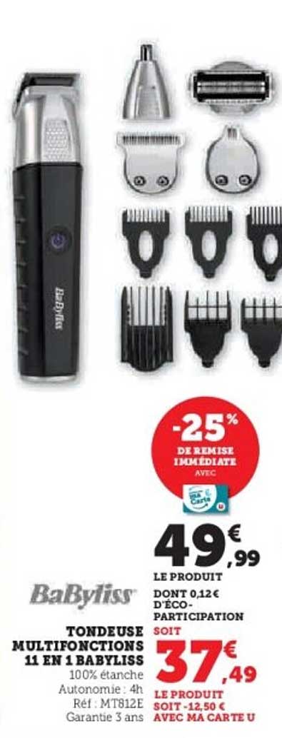 TONDEUSE MULTIFONCTIONS 11 EN 1 BABYLISS