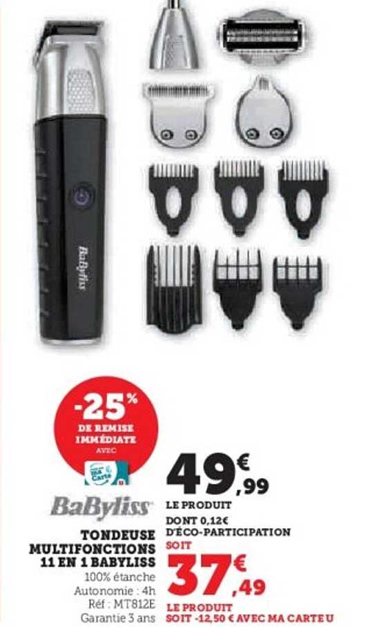 TONDEUSE MULTIFONCTIONS 11 EN 1 BABYLISS