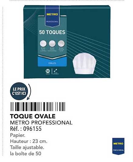 TOQUE OVALE