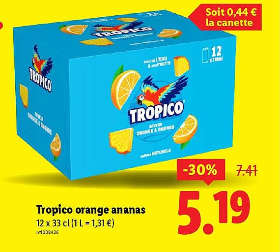Tropico orange ananas