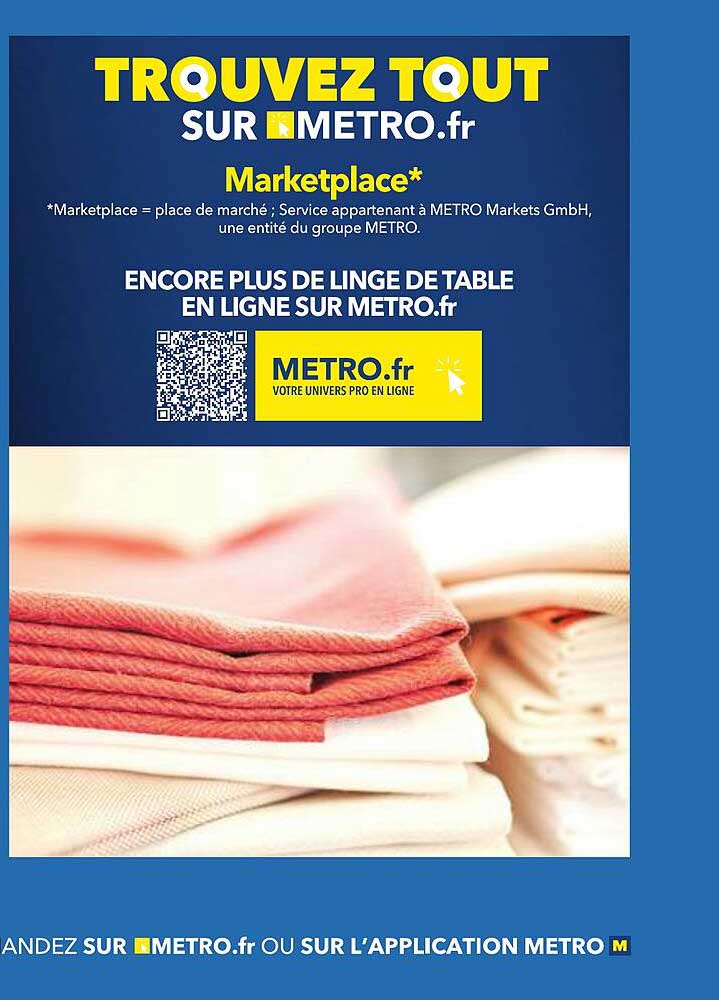 Trouver tout sur METRO.fr
