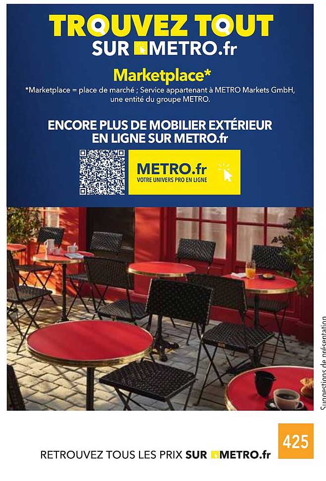 Trouvez tout sur METRO.fr