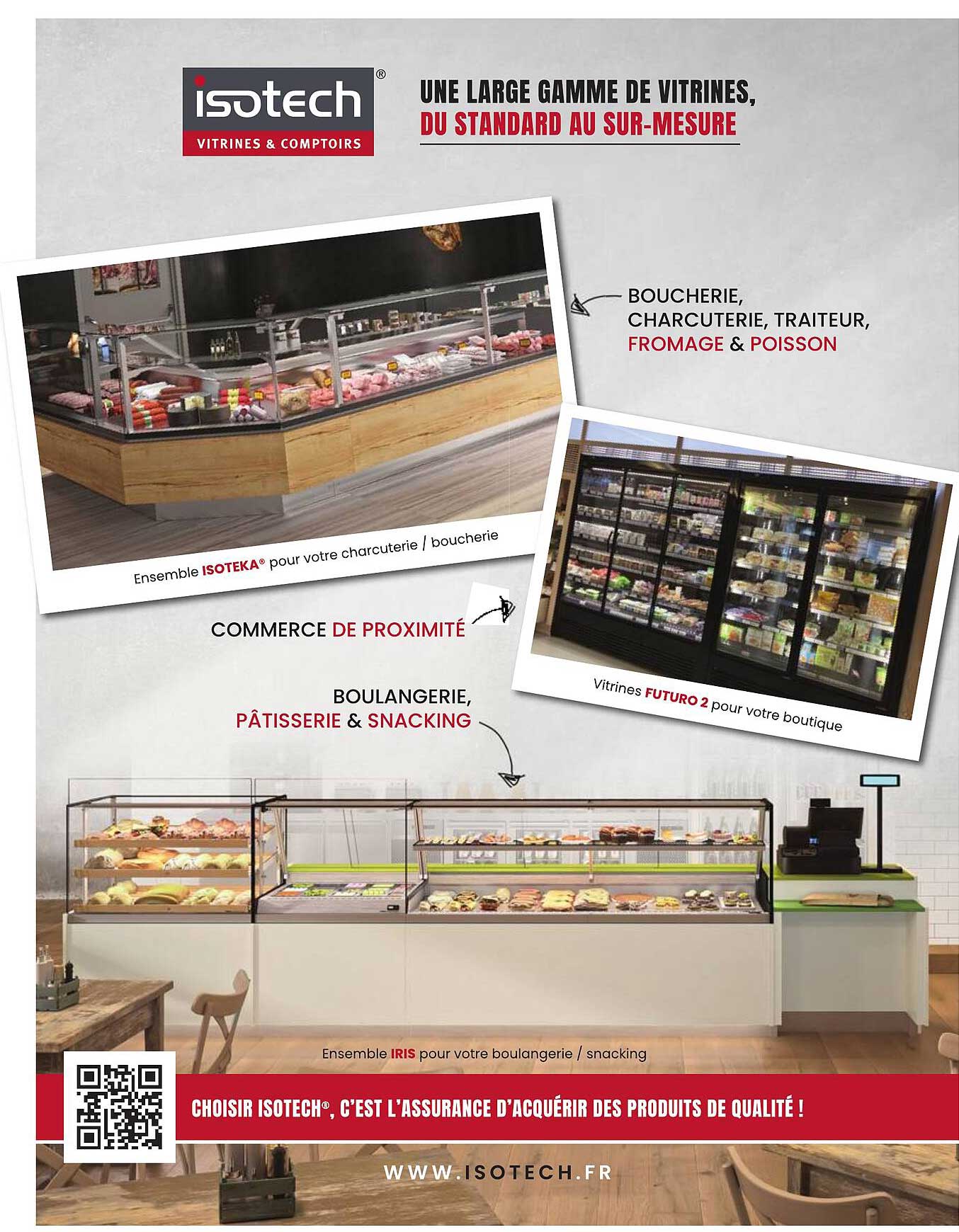 UNE LARGE GAMME DE VITRINES, DU STANDARD AU SUR-MESURE