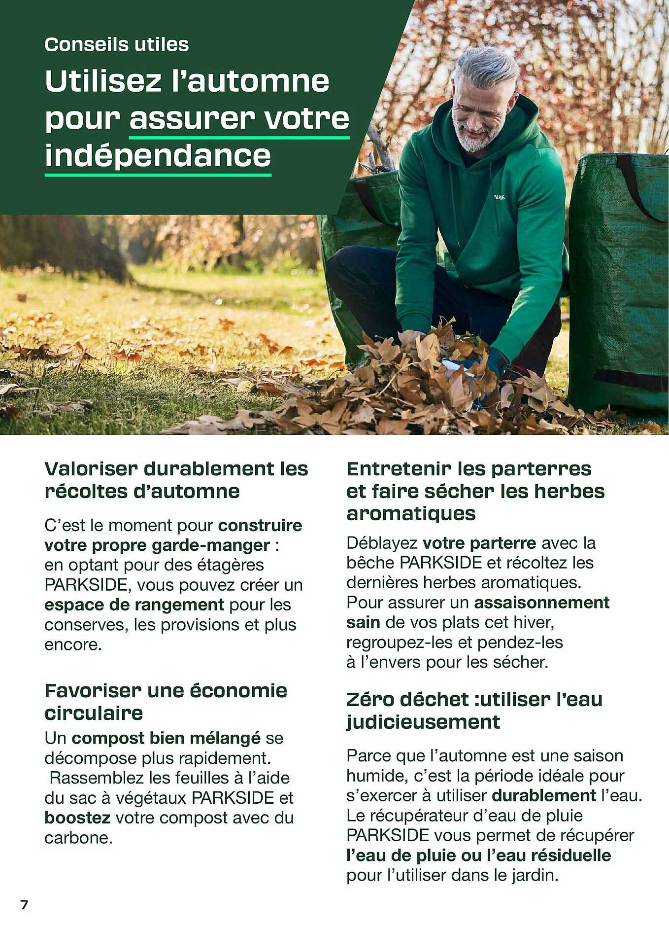 Utilisez l’automne pour assurer votre indépendance