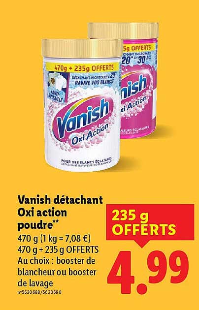 Vanish détachant Oxi action poudre