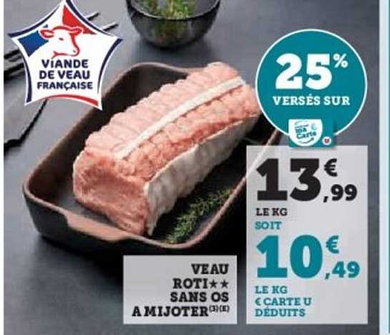 VEAU RÔTI SANS OS À MIJOTER