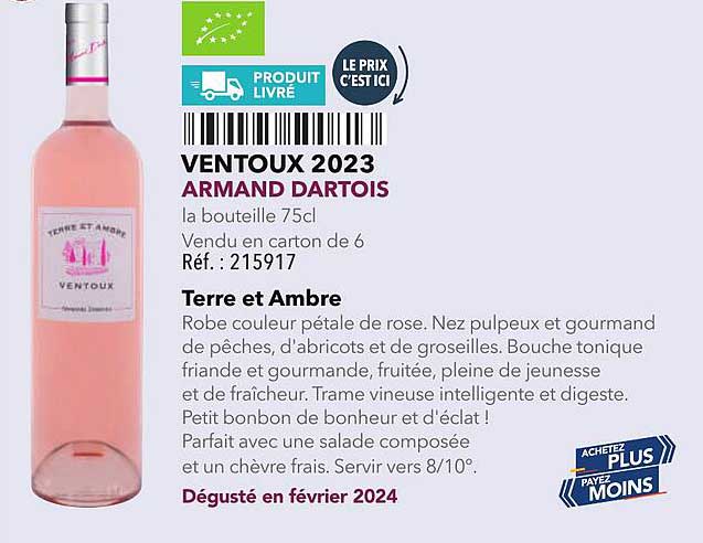 VENTOUX 2023 ARMAND DARTOIS