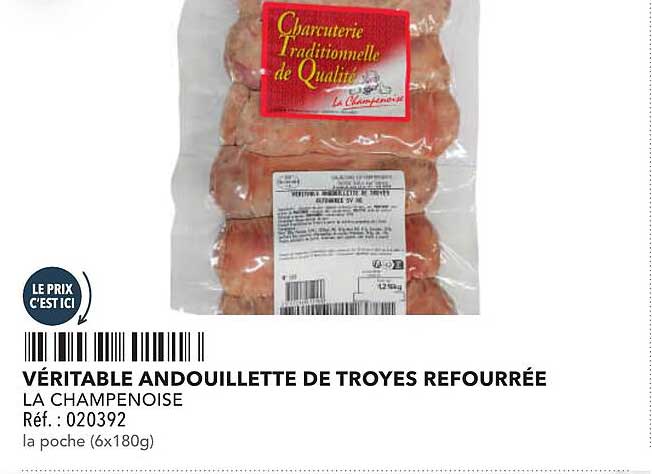 VÉRITABLE ANDOUILLETTE DE TROYES REFOURRÉE