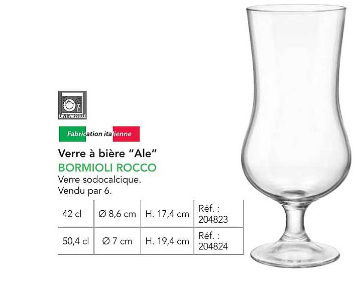 Verre à bière “Ale” BORMIOLI ROCCO