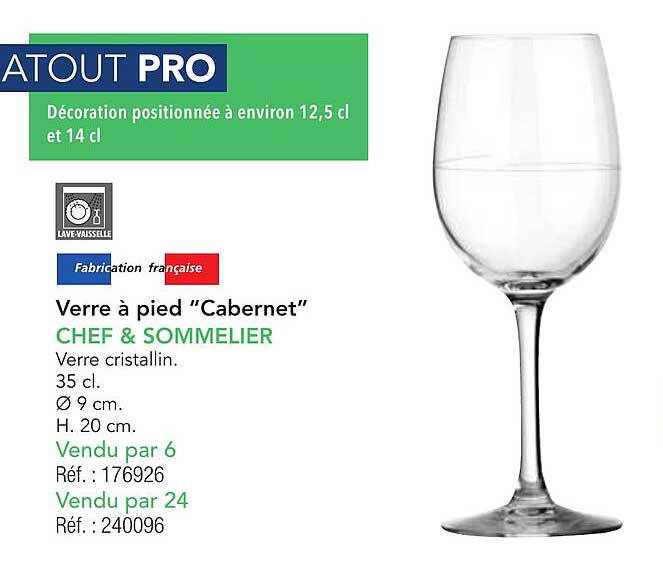 Verre à pied "Cabernet" CHEF & SOMMELIER