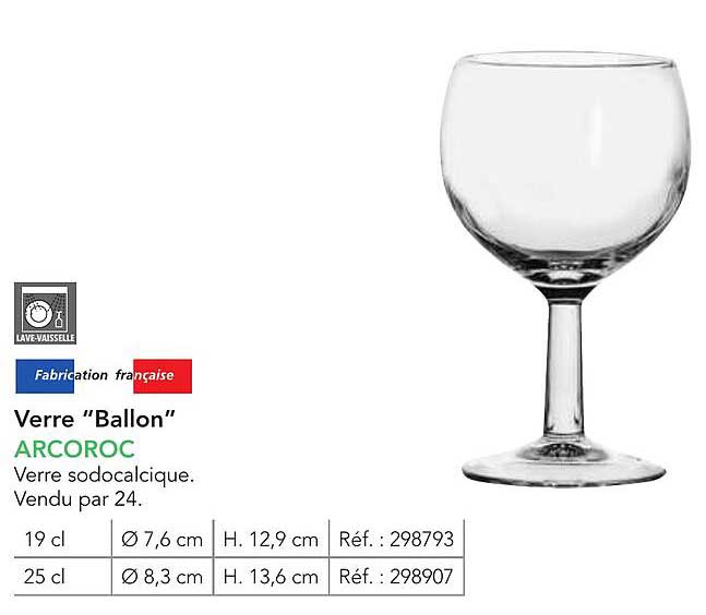 Verre "Ballon" ARCOROC