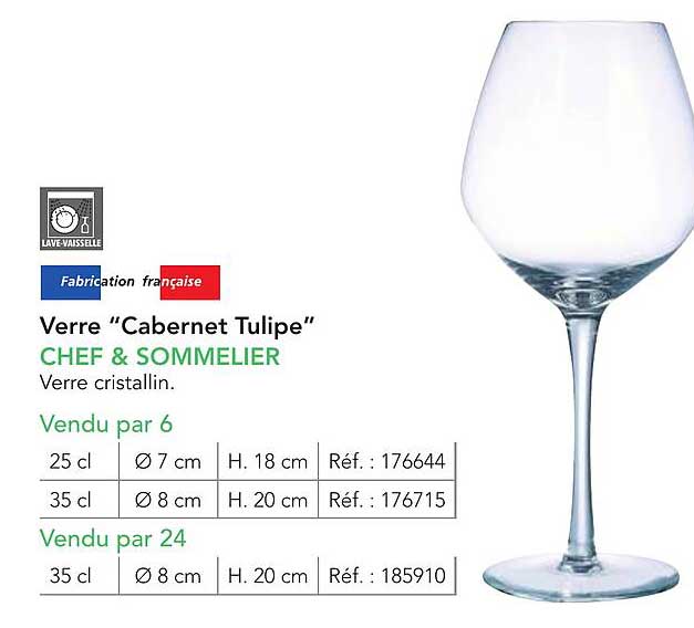 Verre "Cabernet Tulipe" CHEF & SOMMELIER
