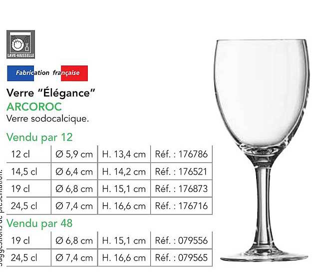 Verre "Élégance" ARCOROC