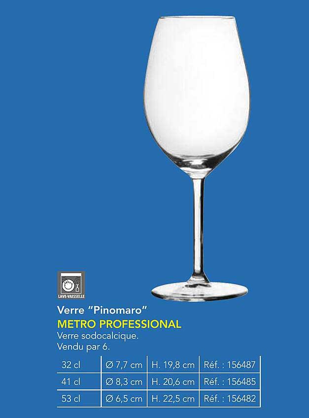 Verre "Pinomaro" METRO PROFESSIONAL