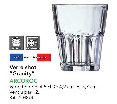 Verre shot "Granity"