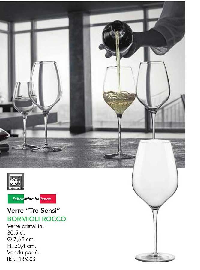 Verre "Tre Sensi" BORMIOLI ROCCO