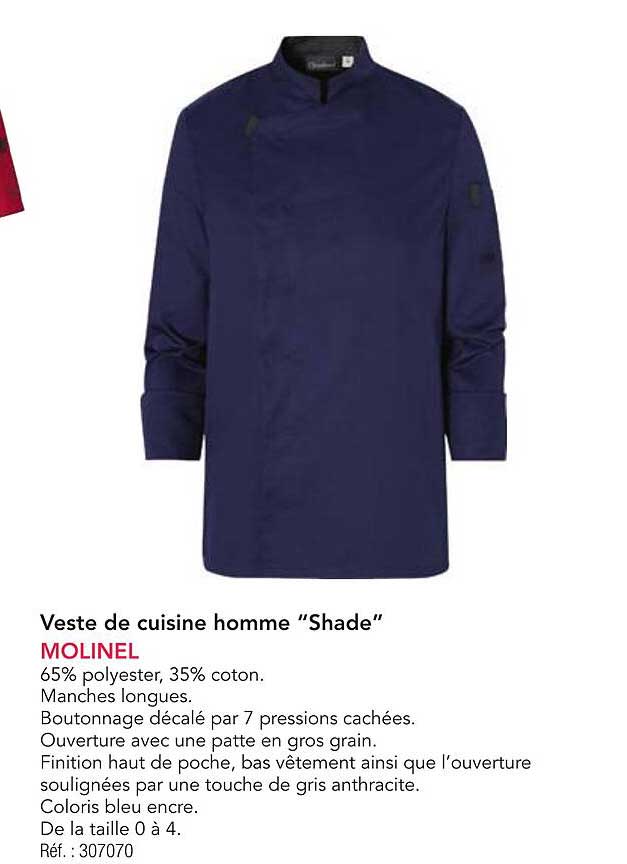 Veste de cuisine homme "Shade"