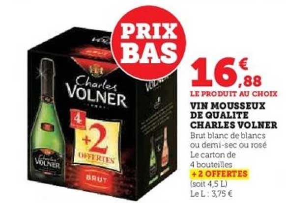 VIN MOUSSEUX DE QUALITE CHARLES VOLNER
