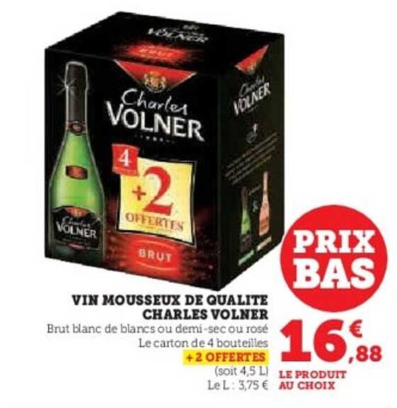 VIN MOUSSEUX DE QUALITE CHARLES VOLNER