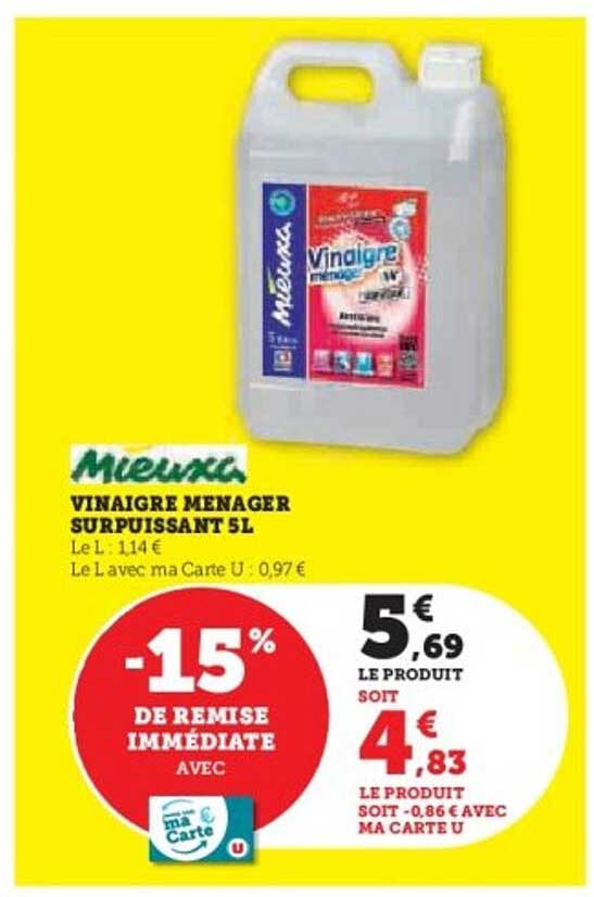Vinaigre Ménager Surpuissant 5L