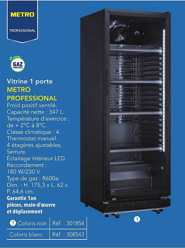 Vitrine 1 porte METRO PROFESSIONAL