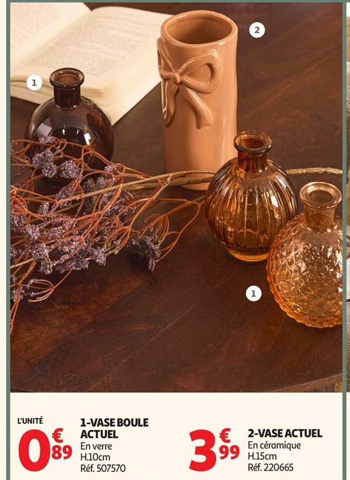 1-VASE BOULE ACTUEL