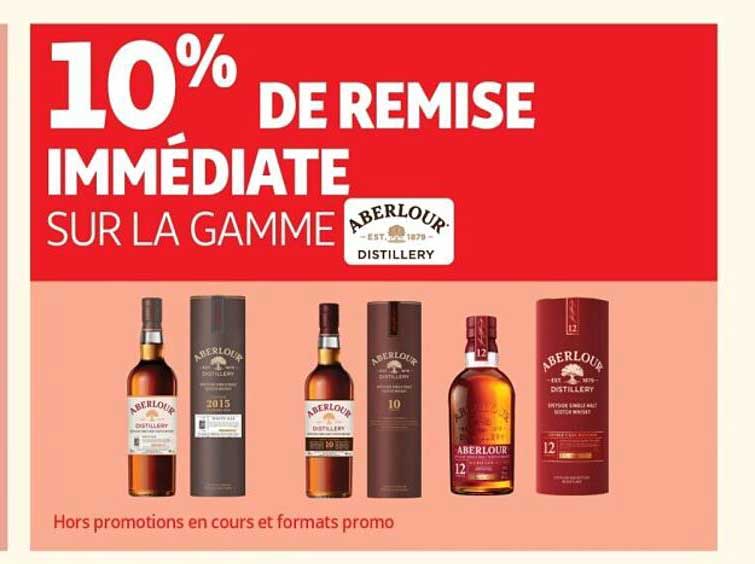 10% DE REMISE IMMÉDIATE SUR LA GAMME ABERLOUR DISTILLERY