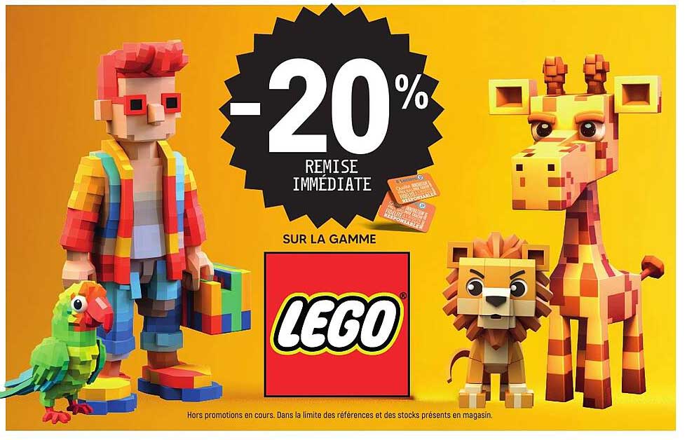 -20% REMISE IMMÉDIATE SUR LA GAMME LEGO
