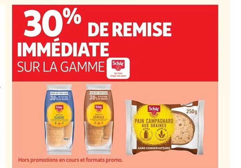 30% DE REMISE IMMÉDIATE SUR LA GAMME