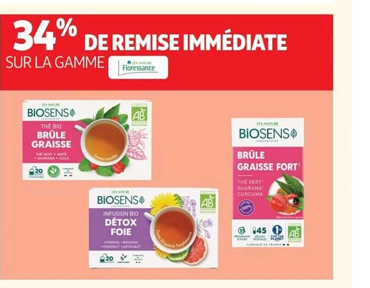 34% DE REMISE IMMÉDIATE SUR LA GAMME Floraccessance