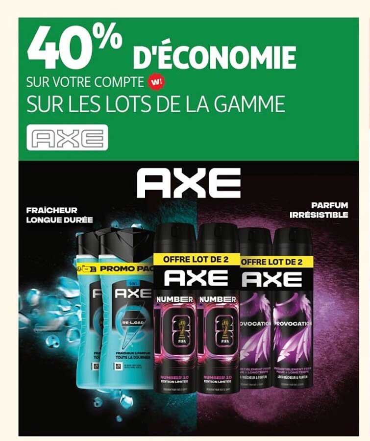 40% D'ÉCONOMIE SUR VOTRE COMPTE W! SUR LES LOTS DE LA GAMME AXE