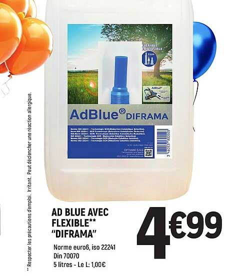 AD BLUE AVEC FLEXIBLE" "DIFRAMA"