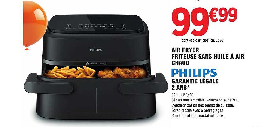 AIR FRYER FRITEUSE SANS HUILE À AIR CHAUD PHILIPS